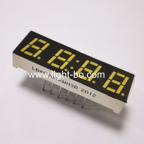 Ultra white 4 Digit 0.28  7 Segment LED Clock Display Common cathode for Instrument Panel