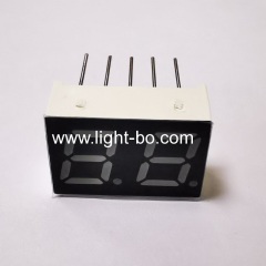 High brightness yellow green 7 segment led display 2 digit 0.28