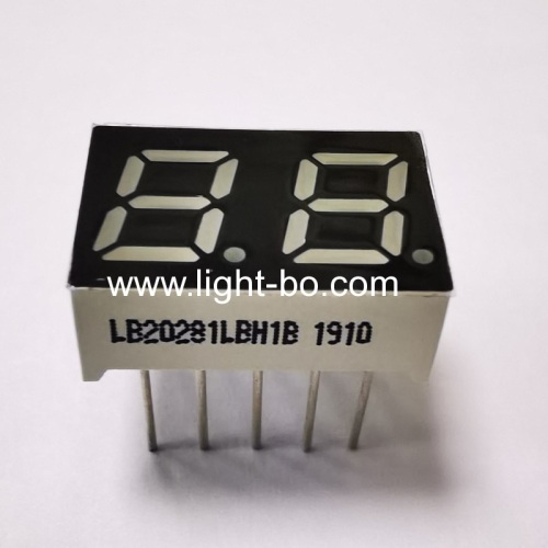 Ultra bright blue 2 Digit 0.28inch 7 Segment LED Display Common cathode for home appliances