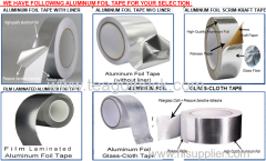50mmx50mx70mic Aluminum Foil Adhesive Tape Silver