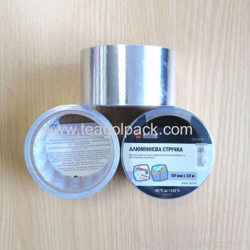 50mmx10M Aluminum Foil Adhesive Tape Silver