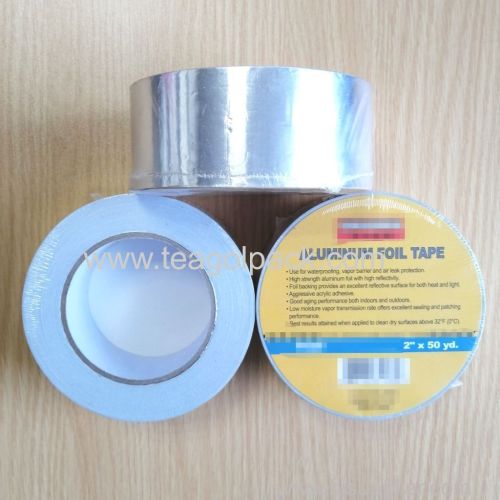 2"x50yd Aluminum Foil Tape Adhesive Silver