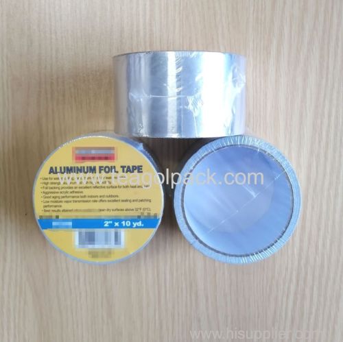2"x10yd Aluminum Foil Tape Adhesive Silver