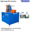 Veinas Corner Right Angle EVA/EPE Foam Laminator EPE Foam Laminating Machine Hot Air Heating Welding L&U Profile Machine