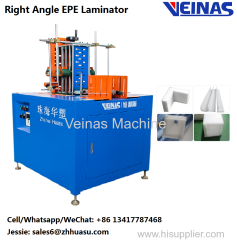 Veinas Corner Right Angle EVA/EPE Foam Laminator EPE Foam Laminating Machine Hot Air Heating Welding L&U Profile Machine