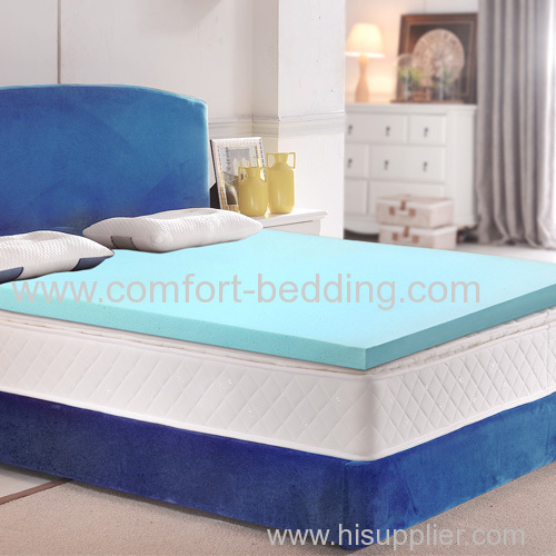 Konfurt Mattress Cool Gel Memory Foam Topper High Sleep Quality Comfort Wholesale Queen King Size Roll Up Pocket Topper