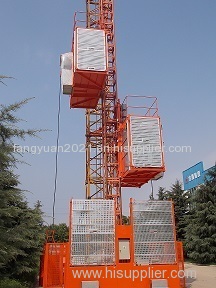 SC200 double cages construction site lift elevator