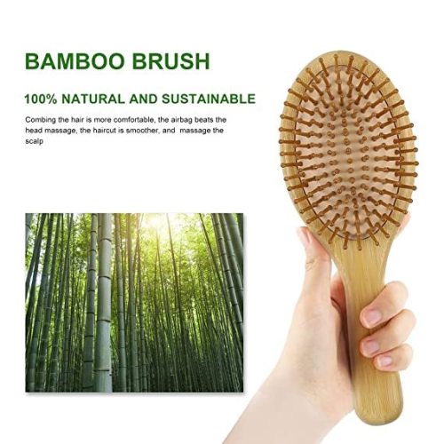 Natural Bamboo Wooden Hairbrush