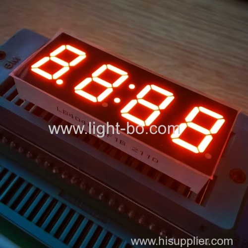 Super brillante naranja 4 dígitos 0,4 "7 segmentos LED pantalla de reloj cátodo común para electrodomésticos