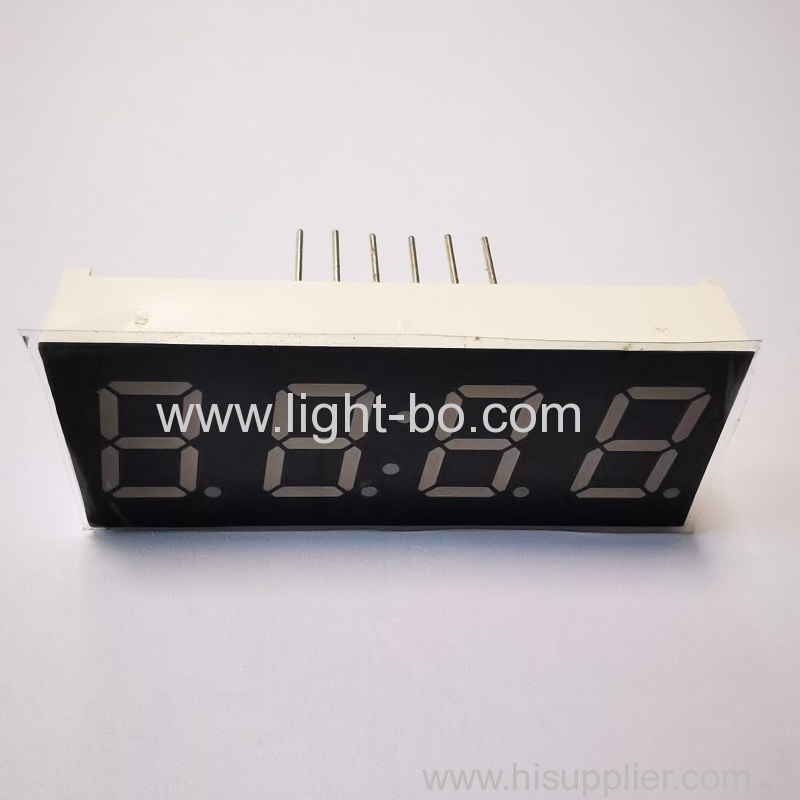 Super bright ORANGE 4 Digits 0.4" 7 Segment LED Clock Display common cathode for home appliances