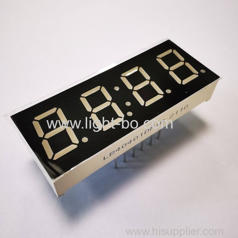 Super luminoso arancione 4 cifre 0,4" 7 segmenti led display orologio catodo comune per elettrodomestici