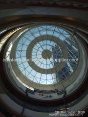 Tempered Glass With light Steel Structure Dome Skylight Roof