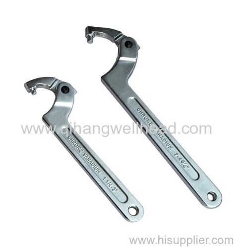 Adjustable Round Head Hook Wrench C Shape Spanners