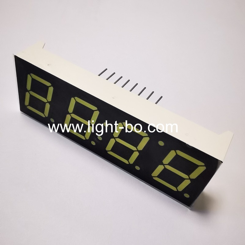 Ultra bright white 4 digit 7 segment led clock display 0.56" common cathode for microwave oven control