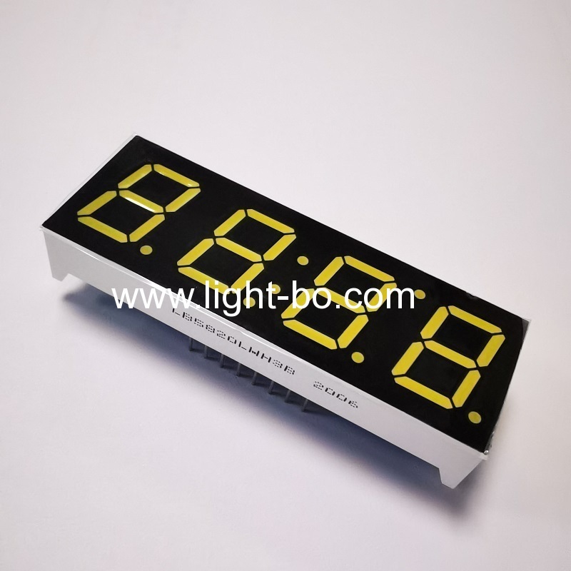 Ultra bright white 4 digit 7 segment led clock display 0.56" common cathode for microwave oven control