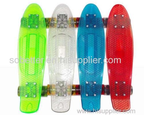Transparent fish skateboard /mini cruiser skateboard