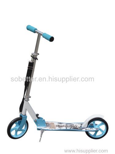 200mm big wheel scooter/foot scooter/folding kick scooter (cucurbit deck)