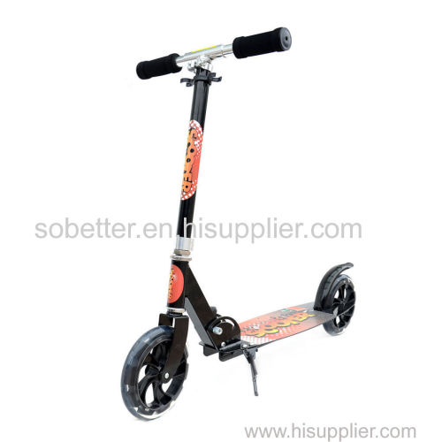 2 wheel foldable foot scooter / 200mm big wheel scooter (wider deck)