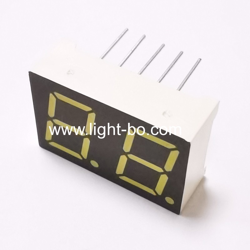 ultraweiße zweistellige 10mm 7-Segment-LED-Anzeige gemeinsame Kathode für Instrumententafel