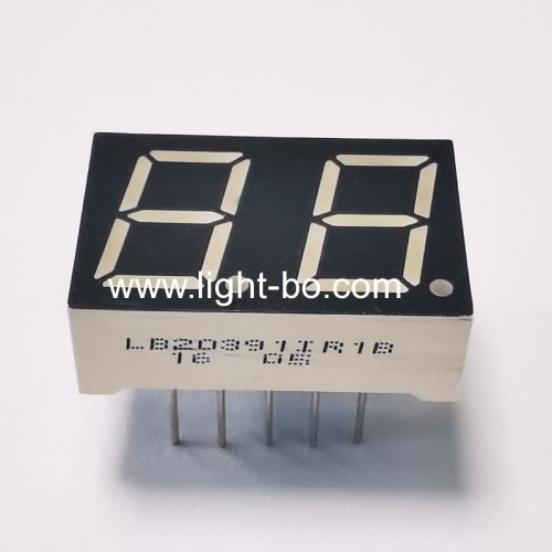 Common cathode Super Red 2-Digits 0.39inch 7 Segment LED Display for temperature indicator