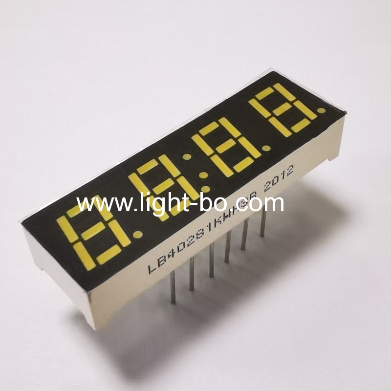 ultra-bright white 7mm 4 digits 7 sesgment led display common catodo for digital timer