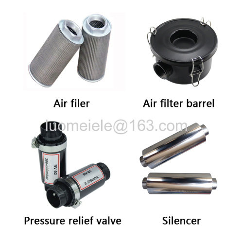 Accessories blower parts air filter/pressure relief valve/silencer