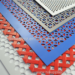 Powder Coated Aluminum Stainless Steel Decoration Perforated Metal Mesh Fence Panel