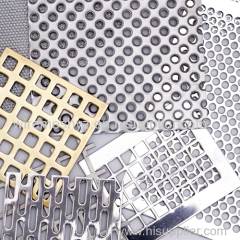 Stainless Steel Perforated Metal Mesh Panels Aluminum Decorative Perforated Steel Sheet Fence Panels