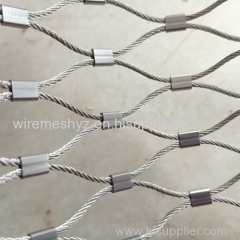 304 Stainless Steel Rope Wire Mesh Ferrule Type Stainless Steel Flexible Cable Mesh