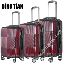 China Factory Lightweight 20 inch Rose Gold ABS Trolley Travelling Luggage Bags with 360 Degree Universal Spinner 4 Whee