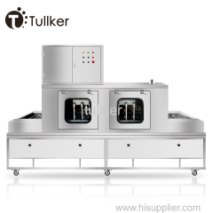 Tullker Pass Through Type Spray Automatic Automated Conveyor Belt Industrial Cleaner