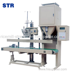 DCS-50 cheap 5~50 kg rice grain bag packing machine with bag sewing price