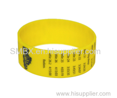 Wholesale Custom Yellow Silicone Rubber Bracelets