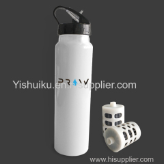 Bpa-free portable water filter food grade stainless steel bottle