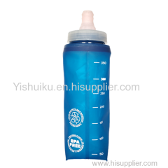 Bpa-free kids use portable collapsible camping water filter bottles