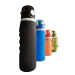 Stylish environmentally friendly outdoor folding silicone filter water bottle
