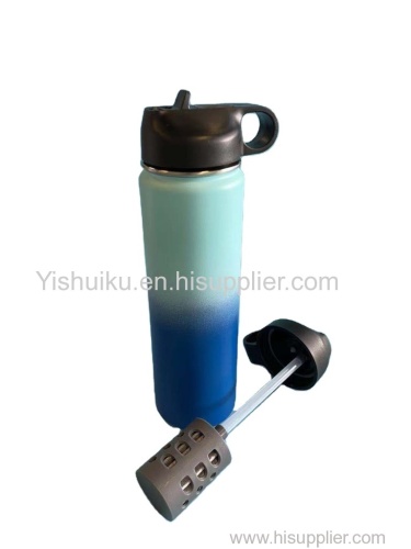 Other camping and hiking products Outdoor water filter 22OZ stainless steel water bottle strap filter