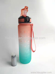 Color large capacity plastic sports water cup