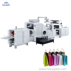 Automatic Shopping Kraft Paper Bag Handle Making Machine with Twisted Handles