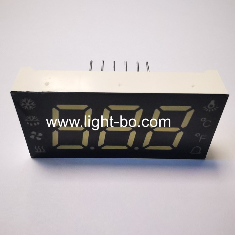 ultra branco triplo dígito 0,52 polegadas e 7 segmentos LED ânodo comum para controlador de geladeira