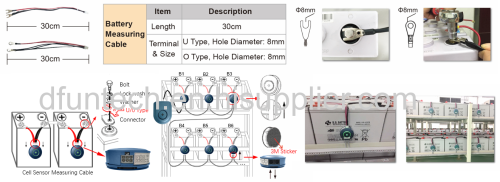 DFUN BMS Vrla Battery Monitor Solution for 2V/6V/12V Data Center UPS Battery Monitoring System