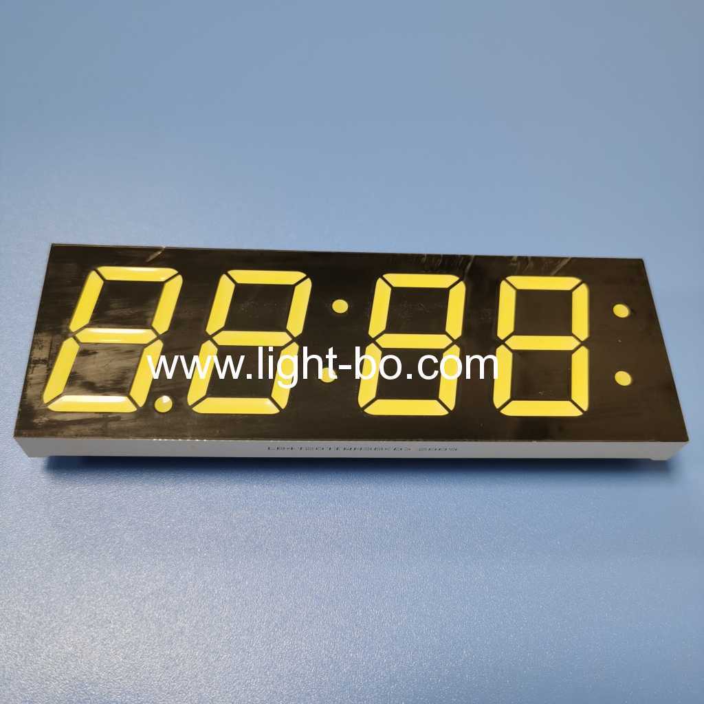 Affichage LED ultra blanc à quatre chiffres de 1,2 pouces à 7 segments, anode commune pour indicateur d'horloge