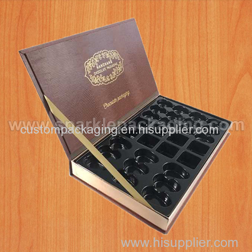 Custom Hot Stamping Logo Premium Paper Packaging Chocolate Gift Box Luxury Paperboard Gift Box for Chocolate for Candy