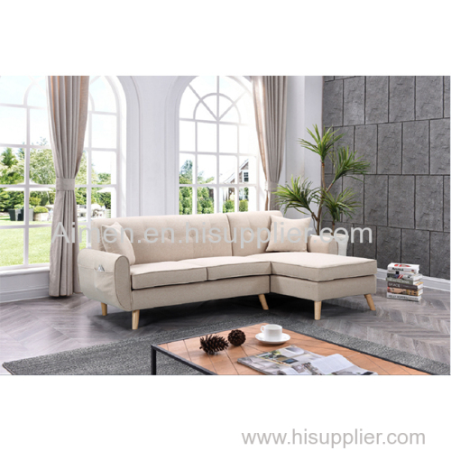 White Household Fabrics Sofa living room space sofa