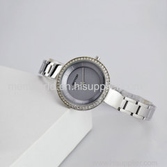 POLISHED SILVER FINISH STAINLESS STEEL WOMEN'S WATCH MANUFACTURER