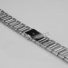 PUSH BUTTON CLASP STAINLESS-STEEL WATCH BAND IN SILVER