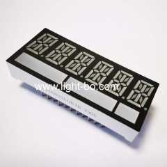 Super bright red common cathode 6 digit 14-segment Alphanumeric led display 11mm for Taximeter