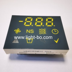 Custom Ultra white / Ultra red 3-Digit 7 segment led display common anode for temperature control