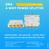 0.8-8GHz precision 4 way power splitter Power Divider with SMA connector