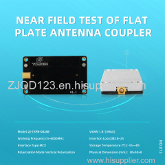 6000MHz Near Field Test of Flat Plate Antenna Coupler small for wifi power test